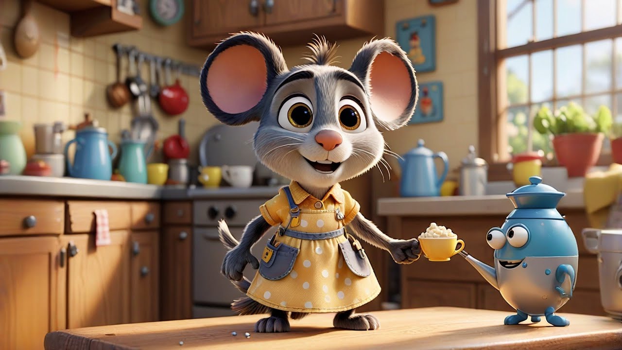 Mia Mouse Fills Her Cup | Sharing & Daily Routine Song for Kids | Nursery Rhymes and Baby Songs