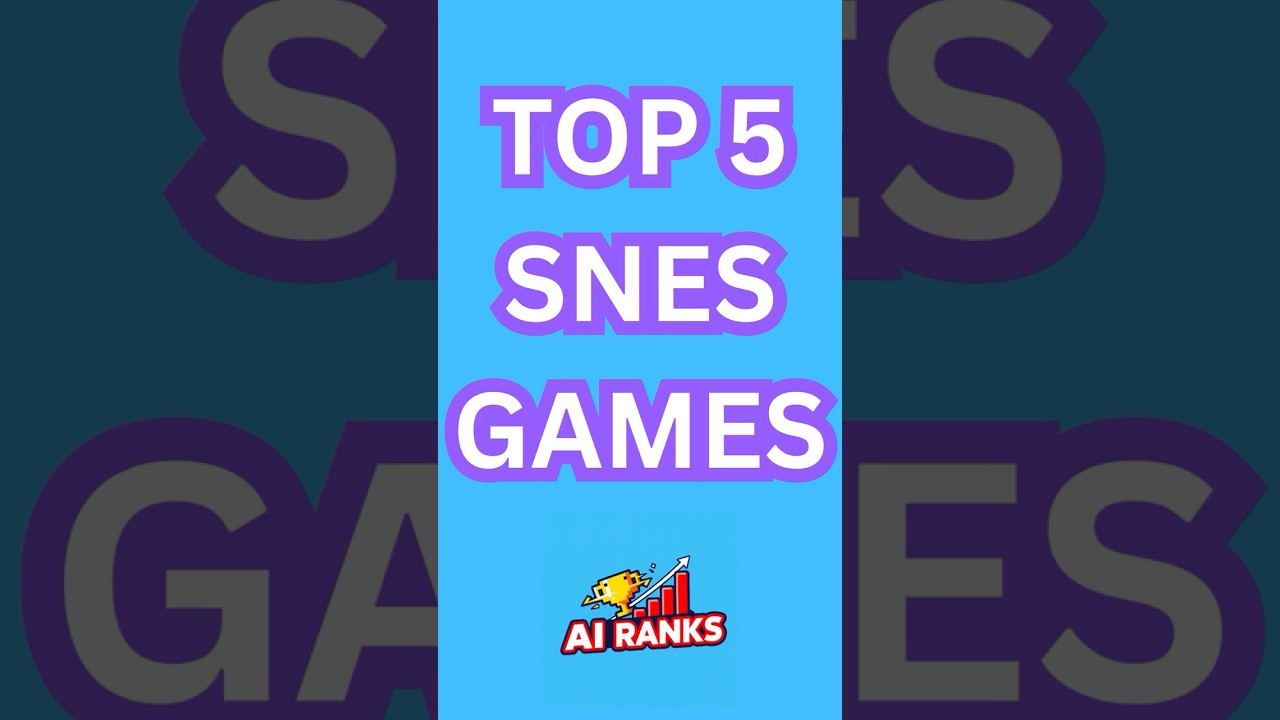 AI Ranks Super Nintendo Games