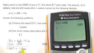 Finding inputs and outputs of a two-step function that models a real-world situation