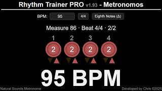 95 BPM  Eighth Notes