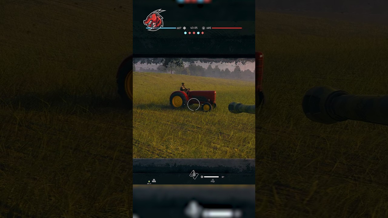 A TRACTOR in a TANK FIGHT in Battlefield V 