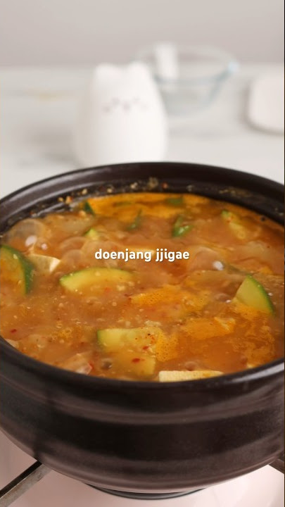 Doenjang Jjigae (Korean Soybean Paste Stew) #shorts