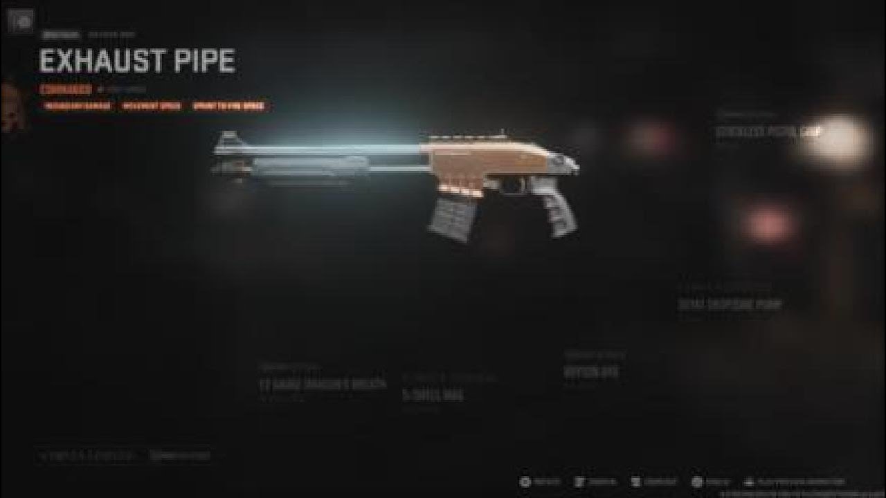 Exhaust Pipe Bryson 890 Shotgun Shipment Multiplayer Call of Duty Modern Warfare 2
