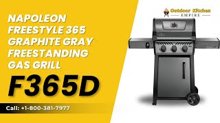 Napoleon Freestyle 365 Graphite Gray Freestanding Gas Grill F365D