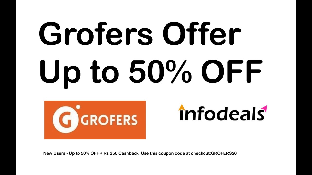 Up to 50 OFF at Grofers YouTube