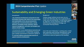 Comprehensive Plan Update Economic Development Element Briefing