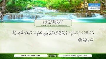 سورة النمل | تلاوة مباركة من الآية 45 إلى الآية 55 | بصوت القارئ الشيخ أبو بكر الشاطري