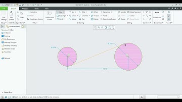 Creo Sketch (Line, Rectangle & Circle)