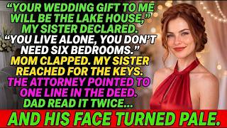 My Sister Demanded My $6 8M Lake House as Her Wedding Gift—But One Final Detail Changed Everything