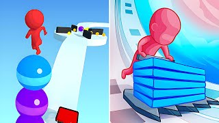Stack Rider Vs Colors Stack 🟢🟢🟢 Andriod IOS All Walkthrough Gameplay TR11 screenshot 5