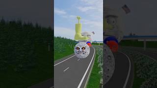 Moon vs Zombie BeamNG.Drive #shorts #beamng #shortsfeed #moleculevfx #zombieapocalypse #yum