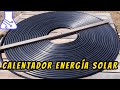 Energía Solar: Calentador de Agua con Tubo de Riego. Panel Solar Térmico. ☀️
