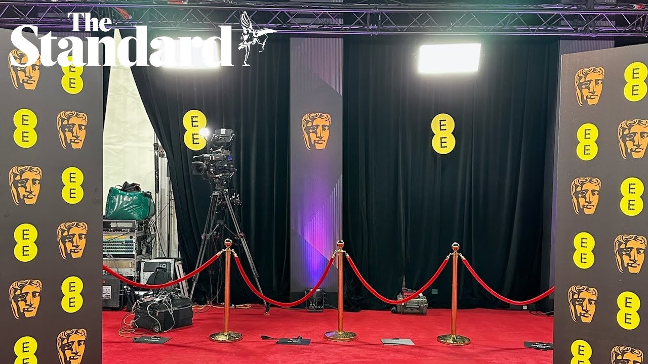 Baftas 2024 red carpet LIVE: watch as stars are interviewed as they arrive at film awards in London