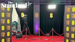 Baftas 2024 red carpet: watch as stars are interviewed as they arrive at film awards in London