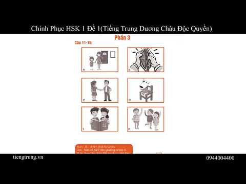Đề thi HSK 1 | Chinh phục HSK 1 Đề thi HSK 1 | Chinh phục HSK 1