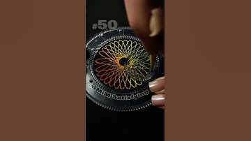 How many circles? 💈 Magic patterns Part 50 #shorts #spirograph #satisfying #asmr