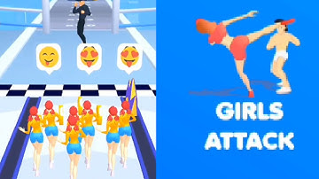 Girls Attack Big Updates Part 1💃💃 Max all levels walkthrough gameplay 💃💃 Android and ios 💃💃
