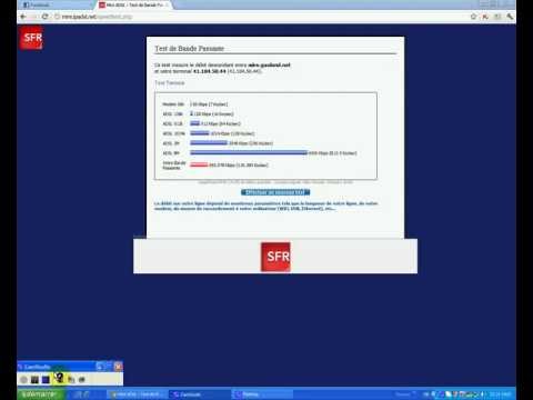 voir la vitesse de la connexion internet