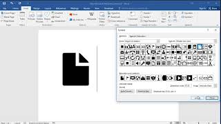 How to insert drafts symbol in word
