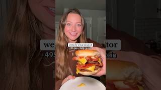wendy’s baconator at home!! 🍔⬇️