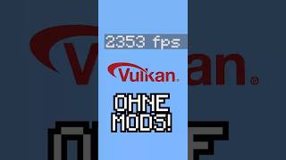MINECRAFT FPS UPDATE (2300 FPS!!) 🤯 #shorts