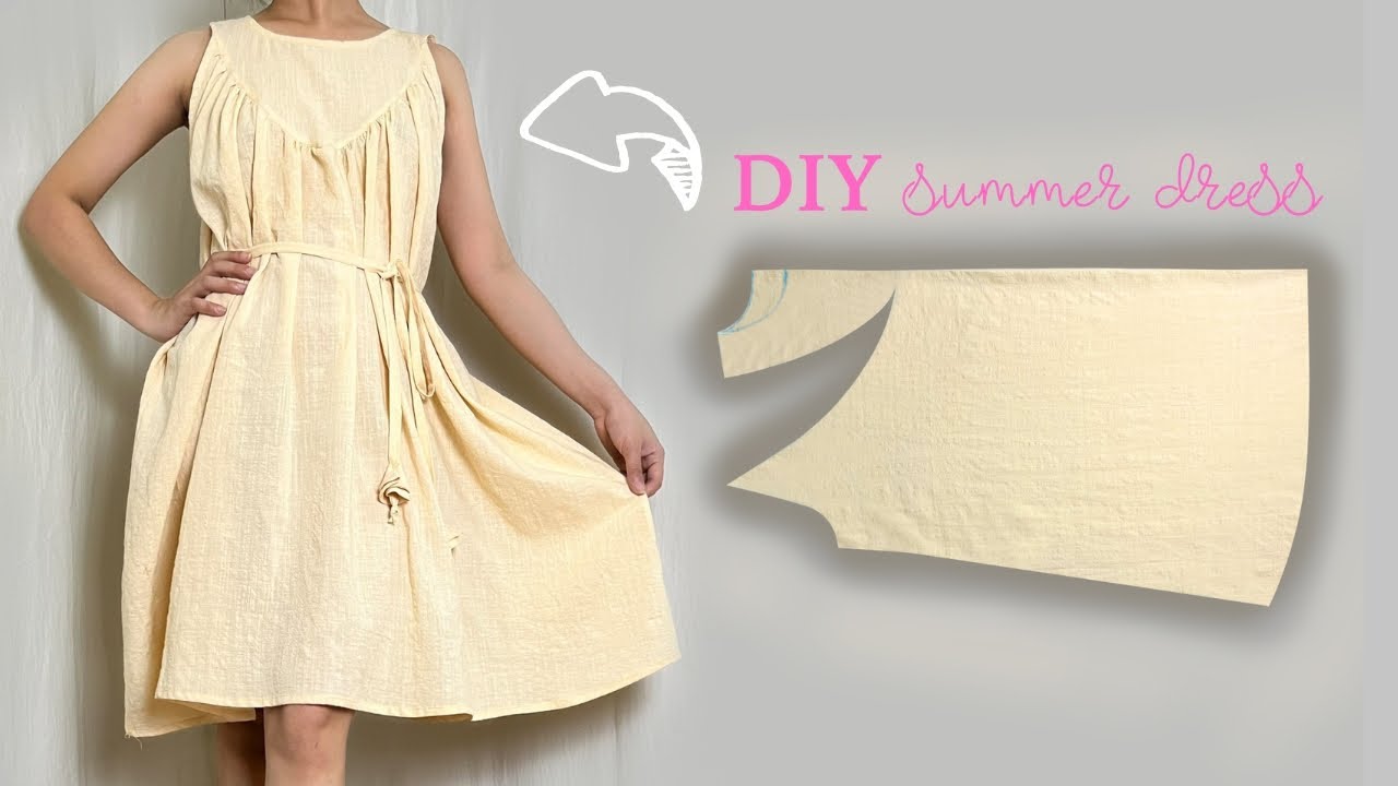 Easy Summer Dress Cutting and Sewing | 2 Ways To Wear Stylist Summer Dresses