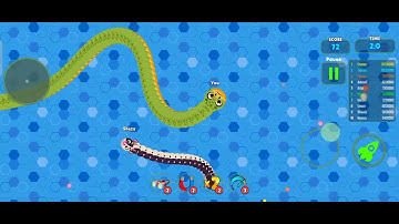 Hungry Snake Worm Clash Gameplay Walkthrough Video,(iOS Android mobile)