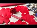 Как сделать розу из зефирного фоамирана за 5 минут, МК розы из фоамирана. DIY flower rose