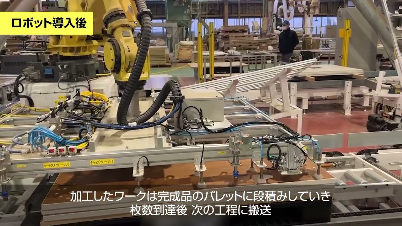 産業用ロボットのワーク供給取出システム導入の実例動画 #アイズロボ