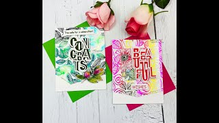 Unity Quick Tip: Two Foiled Cards with Unity Designer Toner Sheets