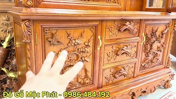 Mẫu Tủ Rượu Gỗ Hương Đá - Hàng Đặt Theo Yêu Cầu | Hàng Cao Cấp