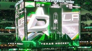 Dallas Stars intro vs the Los Angeles Kings