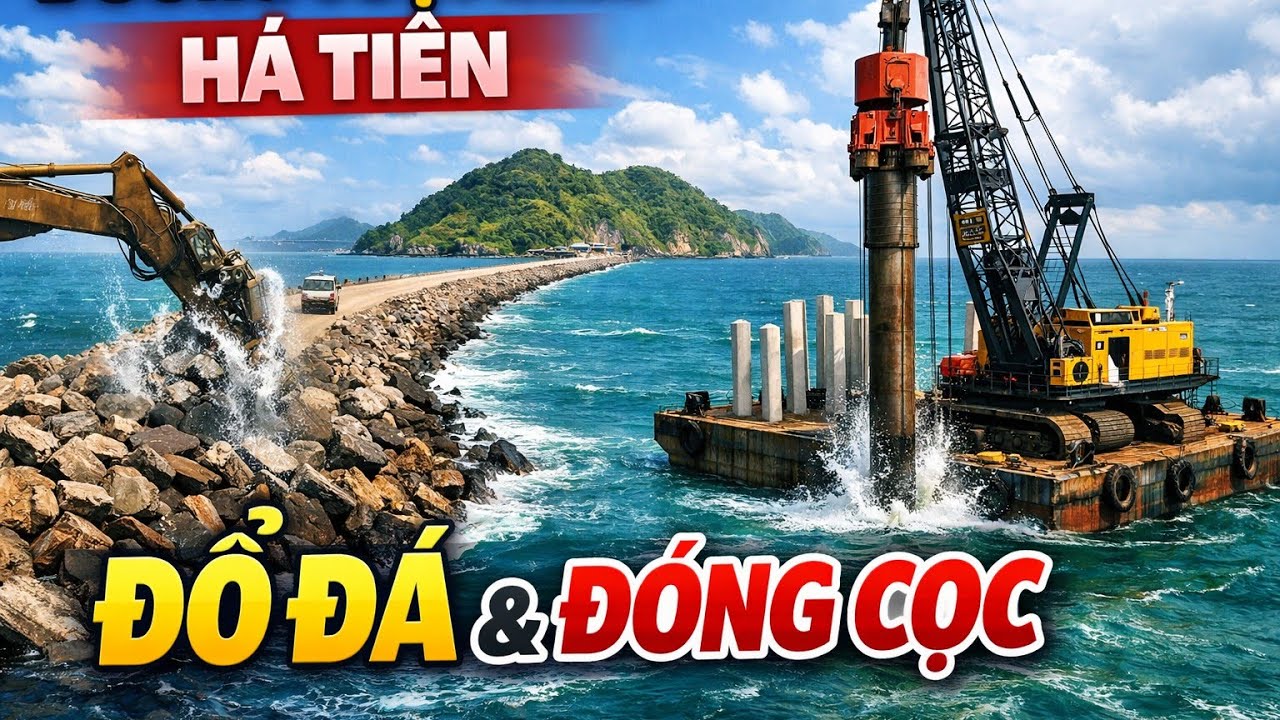 Khám Phá Những Chiếc Cọc Khủng Đường Vượt Biển Hà Tiên Ra Cảng | Trần Thiện Hoá 