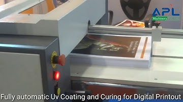 Fully Automatic UV Coating & Curing for Digital Printout