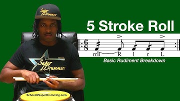 BASIC FOR DRUMMERS | 5 Stroke Roll Breakdown