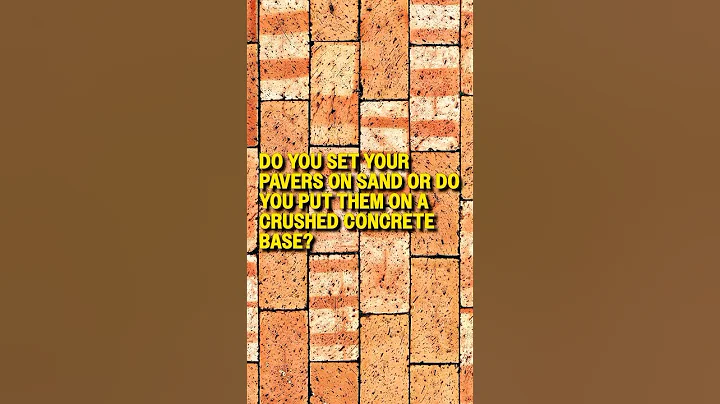 Do You Set Your Pavers On Sand Or A Crushed Concrete Base? Tampa General Contractor Answers!