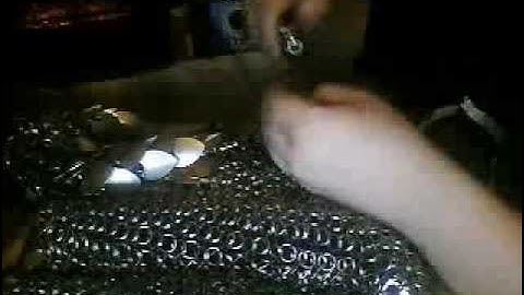 a bit of scale mail weaving