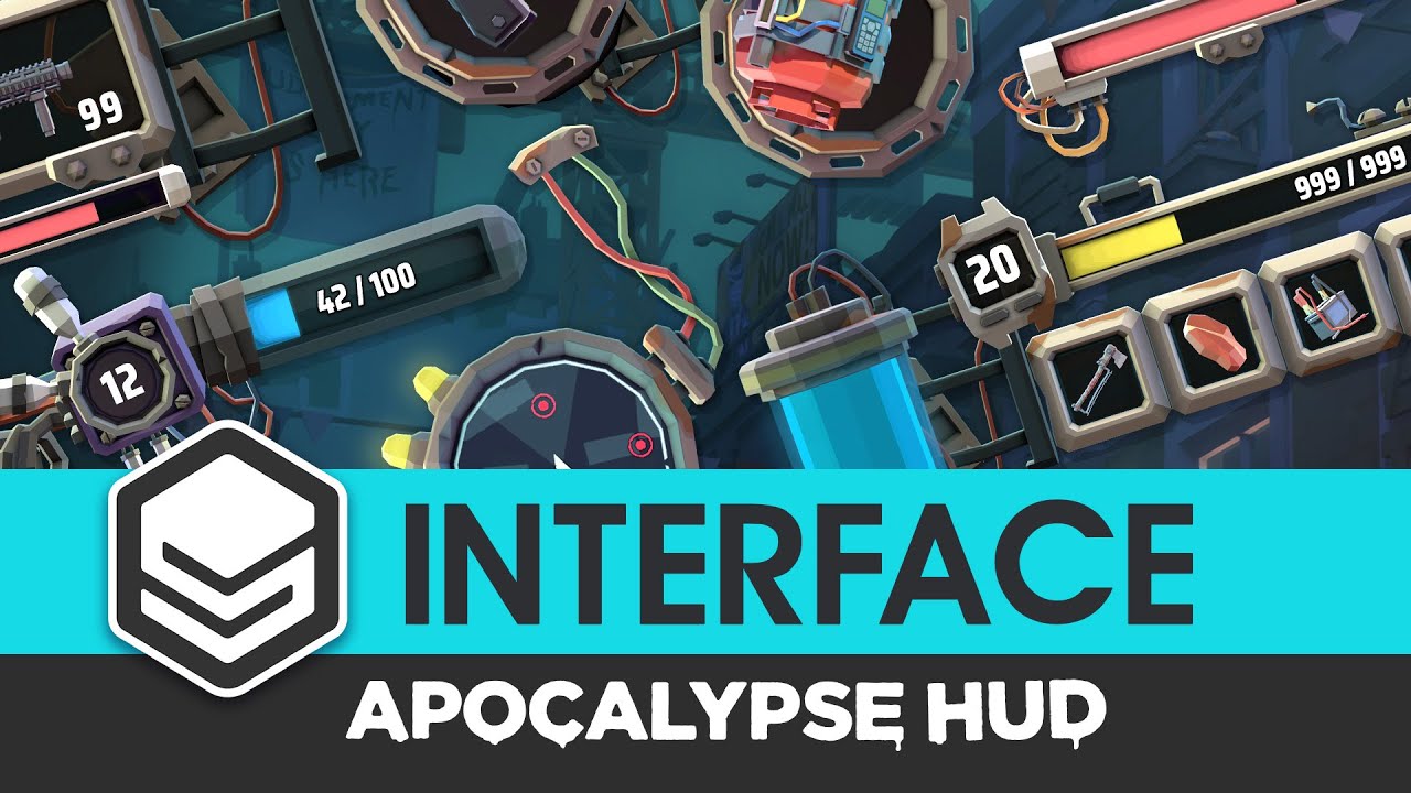 Apocalypse HUD - Synty INTERFACE - GUI, video preview 2