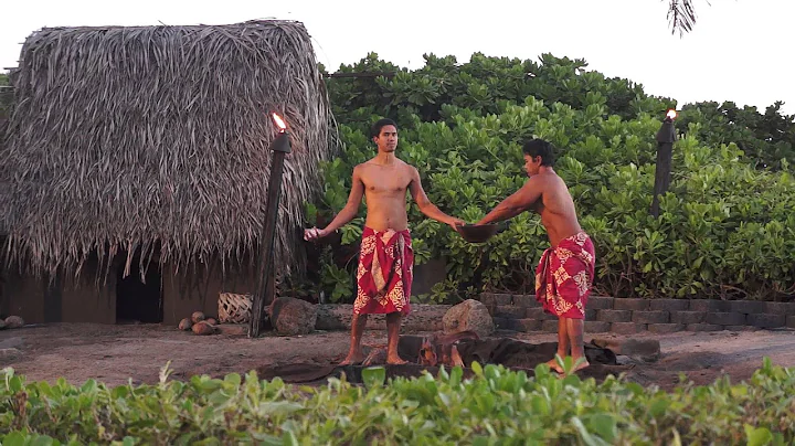 Preparation to lift up the Meat - Germaine Luau Dinner @ Oahu, Hawaii
