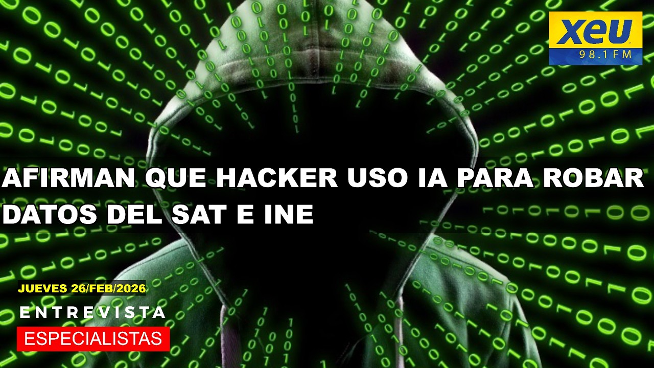 Afirman que hacker uso IA para robar datos del SAT e INE - YouTube