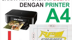 Kumpulan Cara Ngeprint A3 Di Printer A4 | Tutorial Kreasi Pesawat Kardus