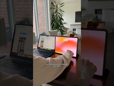 iPad second monitor hack!! 👩🏻💻✨ #appletips #ipadtips #ipadpro