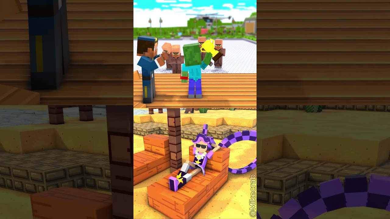 Zombie and Lily: Who would you choose? #minecraft #shorts #sigma