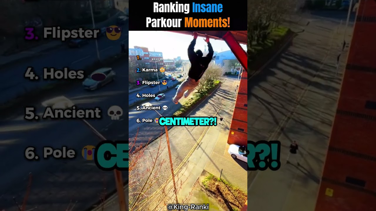 Ranking The Craziest Parkour Clips! 😱🏃🏻‍➡️🥶 #usa