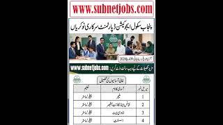 School Education Department Jobs 2026 for Male Female | Latest Jobs in Pakistan 2026 Today