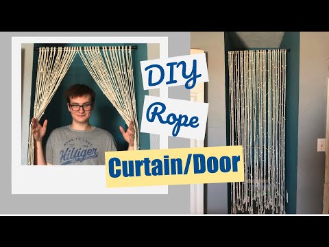 Video: How To Make Original Curtains For Doors With Your Own Hands