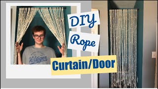 DIY Rope Curtain/Door | Vintage beaded door inspired