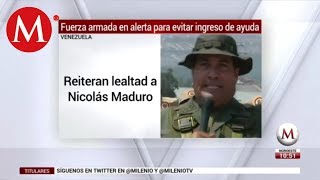 Ejército de Venezuela reitera lealtad a Maduro