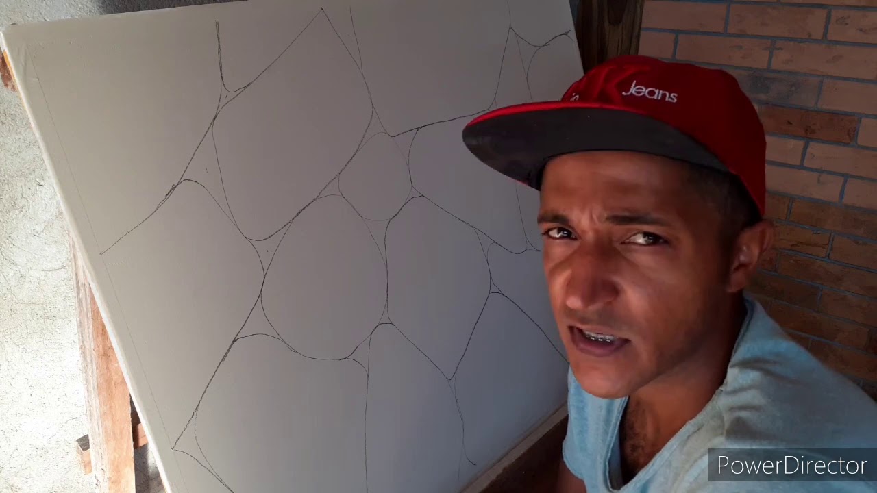 Pedra 3D  pintura lisa , muito facil de fazer