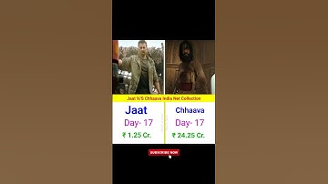 Jaat V/S Chhaava India Net Collection Day- 17 || #jaat #chhaava #sunnydeol #vickykaushal #shorts
